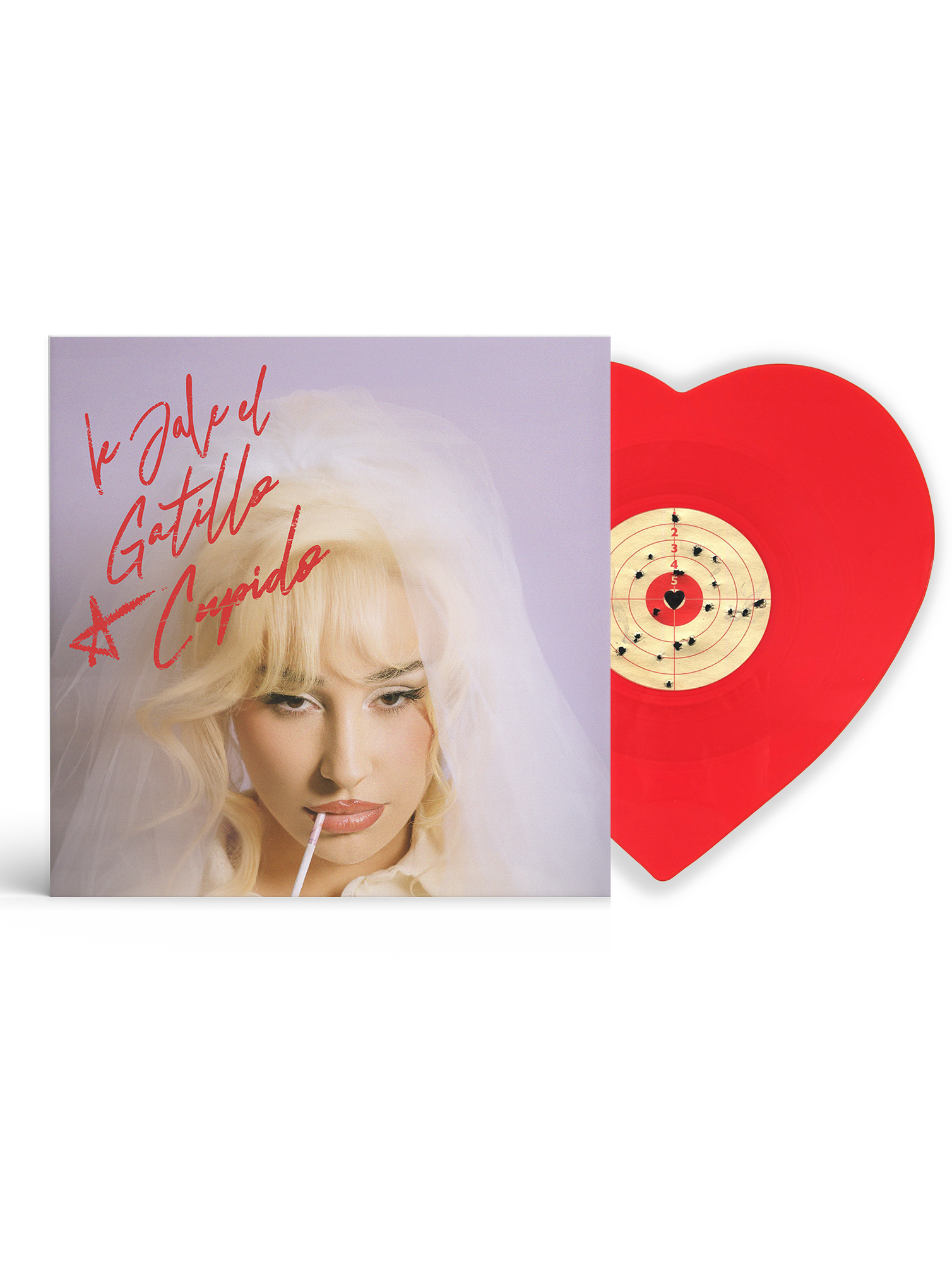 "Le jalé el Gatillo a Cupido" - Edición Limitada Heart Shaped Vinilo